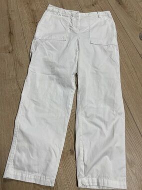 Aritzia White Straight Leg Pants